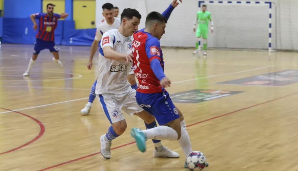 Osijek, 18. 01. 2025, Sportska dvorana Zrinjevac. Mali nogomet, Osijek Kandit - Torcida Biberon, SuperSport Prva HMNL.snimio GOJKO MITIĆ