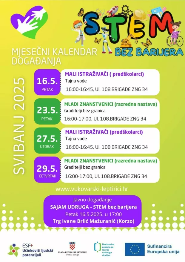 Vukovarski leptirići stem radionice, marketing