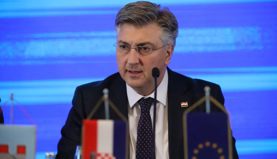 Zagreb, 11.04.2025. - Sjednica Nacionalnog odbora HDZ-a u hotelu Westin. Na fotografiji Andrej Plenković. foto HINA /Zvonimir KUHTIĆ/ kuzo 