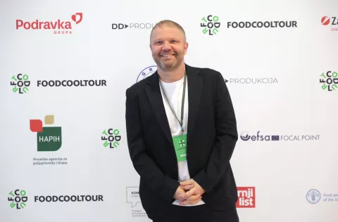 Osijek, 08. 05. 2025., KC, Koncertna dvorana Franjo Krežma, FOODCOOLTOUR, konferencija o sigurnosti hrane i održivosti proizvodnje, konferencija, panel rasprave, Tomica ĐukićSNIMIO BRUNO JOBST
