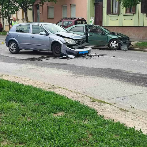 Sudar na križanju Ilirske i Kanižlićeve ulice u Osijeku