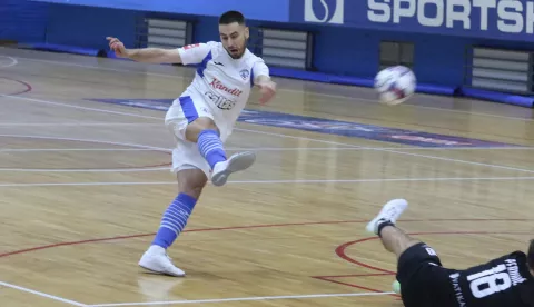 Osijek, 04. 01. 2025, SD Zrinjevac, Osijek Kandit - Aurelia Boso Futsal. SuperSport HMNL.snimio GOJKO MITIĆ