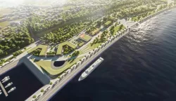 Prvonagrađeno idejno urbanističko rješenje desne obale Dunava; autorice Branka Jukić Krajnović i Ivana Amižić