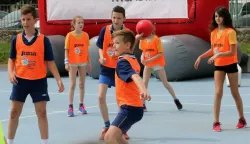 OSIJEK, 17. 04. 2018, SREDNJOKOLSKO IGRALITE. PLAZMA, SPORTSKE IGRE MLADIH, GRANIČAR I UTRKE NA 60m, KVALIFIKACIJE ZA ODLAZAK U SAVUDRIJU.snimio GOJKO MITIĆ