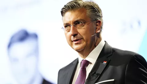 epa12095517 Croatian Prime Minister Andrej Plenkovic attends the Copenhagen Democracy Summit, Copenhagen, Denmark, 13 May 2025. EPA/MADS CLAUS RASMUSSEN DENMARK OUT