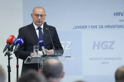 Zagreb, 16.05.2025.- Komemoracija za general-pukovnika Matu Laušića u organizaciji Hrvatskog generalskog zbora. Na fotografiji Tomo Medved.foto HINA/ Admir BULJUBAŠIĆ/ abu