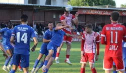 Dalj, 17. 05. 2025, Igralište u Dalju, nogomet,.Radnički - Slavija (Pleternica), Treća NL istok.snimio GOJKO MITIĆ