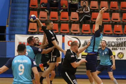 Osijek, 05. 04. 2025, SD Zrinevac, rukomet Osijek - Moslavina (Kutina), Liga za ostanak rukometša.snimio GOJKO MITIĆ