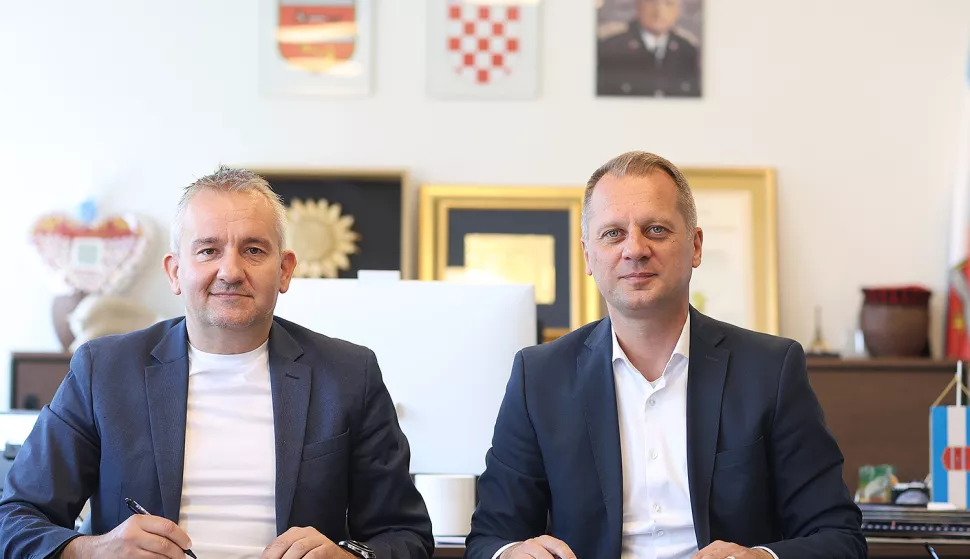 Zamjenik Mario Klement i župan Igor Andrović