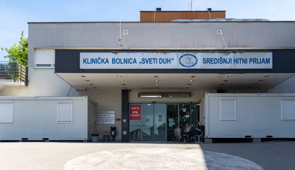 Zagreb, 04.06.2025. - Bolnica Sveti Duh u kojoj su u tijeku privođenja liječnika zbog korupcije.foto HINA/ Edvard ŠUŠAK