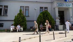 Zagreb, 04.06.2025. - Bolnica Sveti Duh u kojoj su u tijeku privođenja liječnika zbog korupcije.foto HINA/ Edvard ŠUŠAK