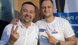 Novi gradonačelnik i dogradonačelnik Vukovara Marijan Pavliček i Filip Sušac