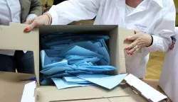 16.05.2021., Sibenik - Zatvorena su biralista na kojim su biraci iz Republike Hrvatske glasovali za izbor lokalnih duznosnika zupanija, gradova i opcina.Photo: Dusko Jaramaz/PIXSELL