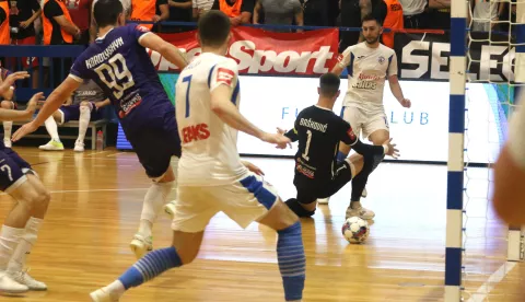 Osijek, 02. 06. 2025, SD Zrinjevac, mali nogomet, Osijek Kandit - Novo Vrijeme (Makarska), doigravanje za prvaka.snimio GOJKO MITIĆ