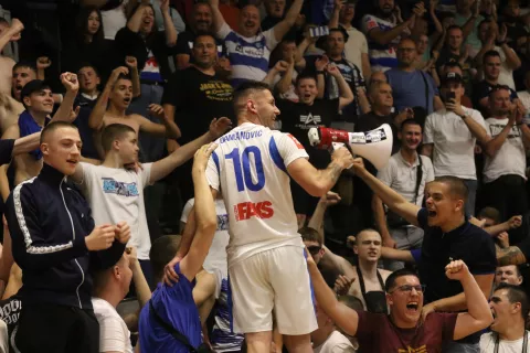 Osijek, 30. 05. 2025, SD Zrinjevac, mali nogomet, Osijek Kandit - Novo Vrijeme (Makarska), Finalna serija doigravanja za prvaka Hrvatske.snimio GOJKO MITIĆ