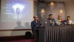 Zagreb, 6.6.2025 - Tiskovna konferencija o koncertu Marka Perkovića Thompsona na Hipodromu. Na slici Branimir Mihaljević, Mirko Gudelj, Zdravko Barišić i Ivan Ivkošić.Foto Hina/ Dario GRZELJ/ dag