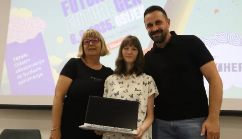 Osijek, 06. 06. 2025, IT centar, Dodjeja nagrada osmašimai Panel Future Gen...snimio GOJKO MITIĆ