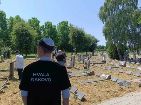 ĐAKOVO - Kamen spoticanja za Rubena Franka, spomen logorašima u ĐakovuLIPANJ 2025.