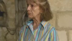 31.07.2009., Dubrovnik - Proba za prvu dramsku premijeru Dubrovackih ljetnih igara, predstavu "Na taraci" Iva Vojnovica koju rezira Josko Juvancic. Predstava ce obiljeziti 80. obljetnicu smrti Iva Vojnovica, pisca velebnog dramskog opusa. Premijera predstave odrzat ce se 7. kolovoza u Parku Umjetnicke skole. Mise Martinovic i Milka Podrug Kokotovic. rPhoto: Zvonimir Pandza/Vecernji listrrr rr