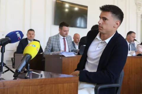 Osijek, 10. 06. 2025, Županijski sud u Osijeku, svjedoci na suđenju Zdravku Mamiću, svjedočio Nikola Moro.snimio GOJKO MITIĆ