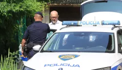 Osijek, 11. 06. 2025, Ulica Otokara Keršovanija u Osijeku, Kuća Josipa Škorića, Josip škorić, priveden u akciji DORH-a.snimio GOJKO MITIĆ