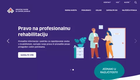 ZAGREB, 16. lipnja 2025. (Hina) - Hrvatski zavod za zapošljavanje (HZZ) predstavio je novu interntsku stranicu osi.hzz.hr, namijenjenu osobama s invaliditetom koje traže posao kao i poslodavcima otvorenima za njihovo zapošljavanje, a središnji dio čini posebno razvijena tražilica radnih mjesta.