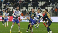 Osijek, 16. 02. 2025, Opus Arena, nogomet, SuprSport HNL 24/25, Osijek - Rijeka, Luka Jelinić (26)snimio GOJKO MITIĆ