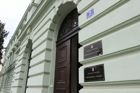 Osijek, 30. 03. 2021, Zgrada Zupanijskog i Opcinskog suda u Osijeku. Zupaniski sud, Opcinski sud Osijek. Zgrada. snimio GOJKO MITIĆ