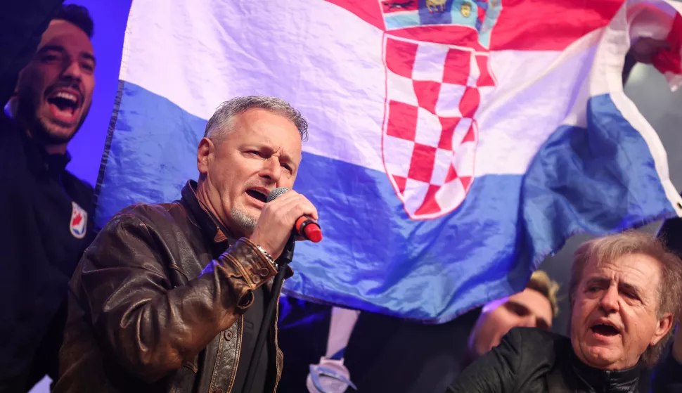 03.02.2025., Zagreb - Svecani docek hrvatske rukometne reprezentacije u Zagrebu nakon osvojenog drugog mjesta na Svjetkom prvenstvu. Photo: Matija Habljak/PIXSELL