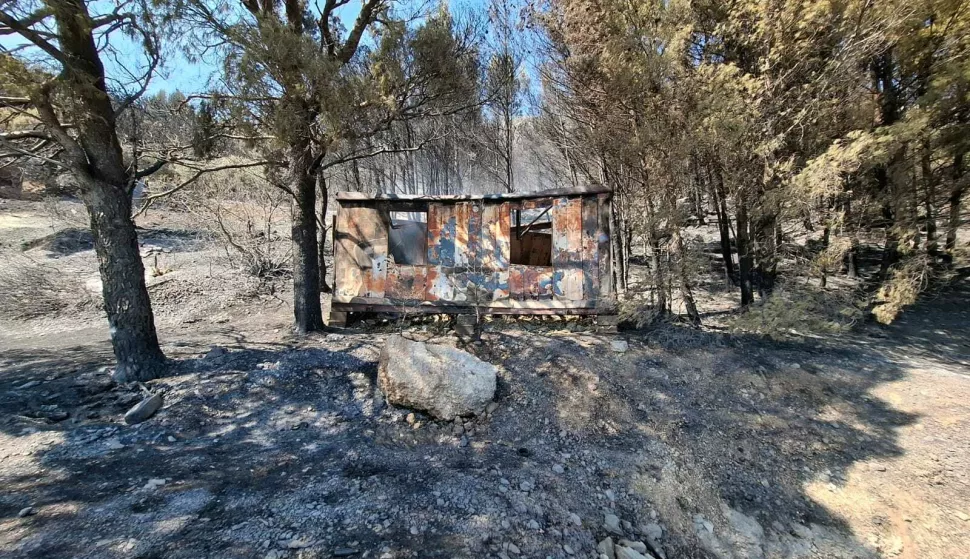 Posljedice požara koji je u subotu zahvatio područje Piska, Marušića i Mimice