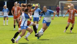 Osijek, 18. 04. 2025, Stadion Gradski vrt, nogomet, ŽNK Osijek - Agram (Zagreb), Liga za prvakinje Hrvatske.snimio GOJKO MITIĆ