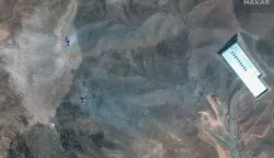 epa12190792 A handout satellite image made available by Maxar Technologies shows a closer view of craters and ash on a ridge at the Fordo underground uranium enrichment following US airstrikes, in Iran, 22 June 2025. The US forces struck three of Iran's key nuclear sites: Natanz, Isfahan and Fordo (Fordow), US President Trump announced on 21 June. EPA/MAXAR TECHNOLOGIES HANDOUT MANDATORY CREDIT: SATELLITE IMAGE 2025 MAXAR TECHNOLOGIES -- THE WATERMARK MAY NOT BE REMOVED/CROPPEDHANDOUT EDITORIAL USE ONLY/NO SALES