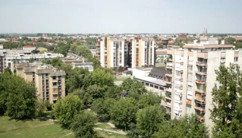 snimio Davor KIBEL,Osijek, 24.07.2013. Sjenjak 48, pogled na grad