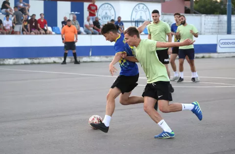 Osijek, 21. 06. 2025., Olimpija, tri kornera penal, malonogometni turnir, Tempo - Silco SNIMIO BRUNO JOBST