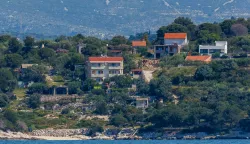 07.05.2023., Ciovo - Pogled na Ciovo. Pogled na juzni dio otoka Ciovo i mjesto Okrug Gornji. Photo: Zvonimir Barisin/PIXSELL