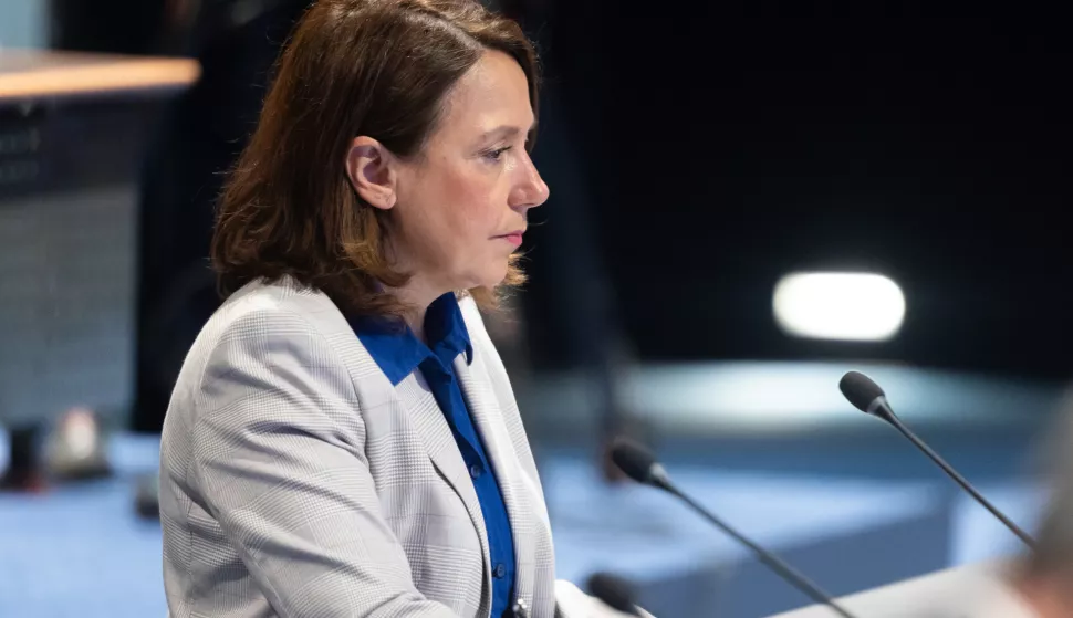 Zagreb, 05.06.2025. - Održana je sjednica Vlade Republike Hrvatske.Na fotografiji Irena Hrstić. foto HINA/ Edvard ŠUŠAK /es