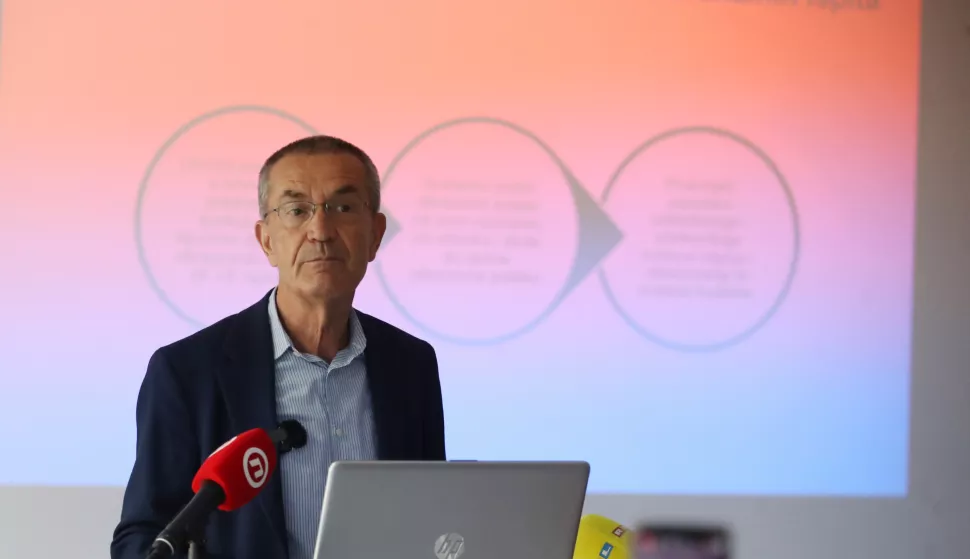 Zagreb, 03.06.2025. - Nacionalni centar za vanjsko vrednovanje obrazovanja održao je konferenciju za medije na kojoj je predstavio rezultate nacionalnih ispita učenika četvrtog i osmog razreda u školskoj godini 2024./202. Na fotografiji Vinko Filipović. foto HINA /Zvonimir KUHTIĆ/ kuzo