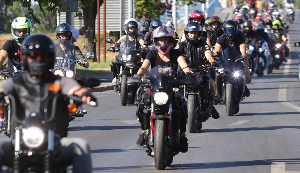 Osijek, 28. 06. 2025., Moto defile, Moto susreti Osijek, bajkeri, defile bajkera SNIMIO BRUNO JOBST