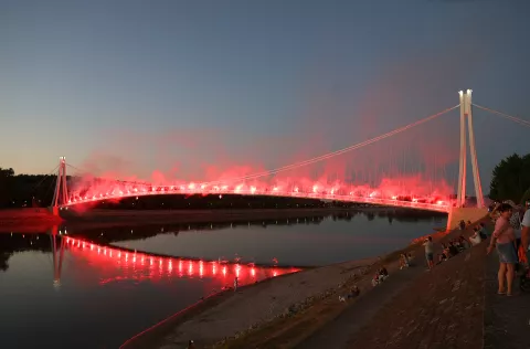 Osijek, 28. 06. 2025., Promenada, OLJN, OLJN lipanj, OLJN; lipanj, 2025, bakljada, KohortaSNIMIO BRUNO JOBST