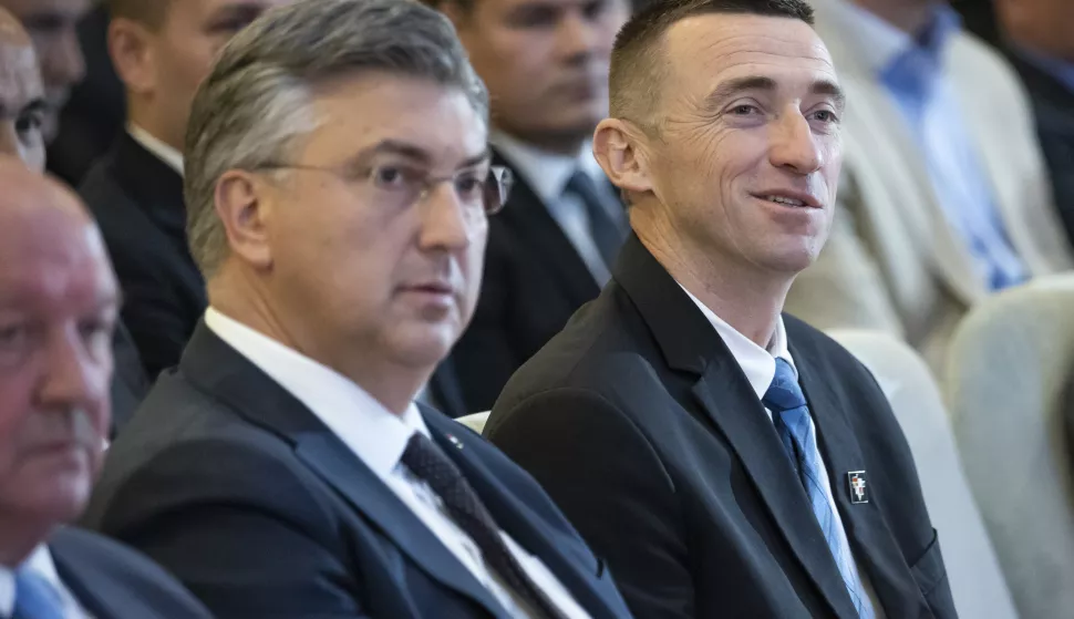 03.05.2024., Vukovar - Predsjednik Vlade Andrej Plenkovic sudjelovao je na svecanoj sjednici Gradskog vijeca Grada Vukovara u povodu obiljezavanja Dana grada. Photo: Davor Javorovic/PIXSELL