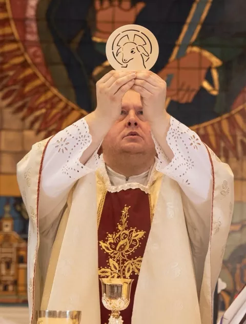 Prečasni Josip Filipović u Županjiustupljena fotografija