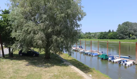 Osijek, 10. 06. 2025, Desna obala Drave potez od MNK Neptuna na zapad bent sjeverno od Opus Arene, spoj buduće šetnice prema Višnjevcu.snimio GOJKO MITIĆ