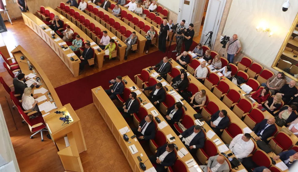 Osijek, 03. 06. 2025, Županijska 4. Konstituirajuća sjednica Gradskog vijeća.snimio GOJKO MITIĆ