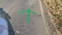 Označio je rupu da ju ostali obiđu