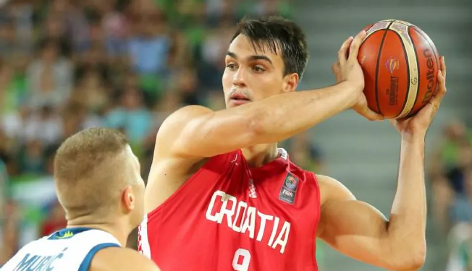 24.08.2017., Stozice, Ljubljana, Slovenija - Pripremna utakmica za EuroBasket 2017., Slovenija - Hrvatska. Dario Saric Photo: Jurica Galoic/PIXSELL------4 stupca color sport