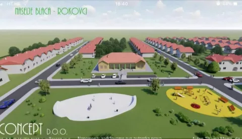 Andrijaševci - vizual, 21 kuća u zobi Blace2025.
