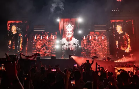 Zagreb, 05.07.2025 - Koncert Marka Perkovića Thompsona na zagrebačkom Hipodromu. Na slici publika ispred pozornice.foto HINA/ Damir SENČAR/ ds