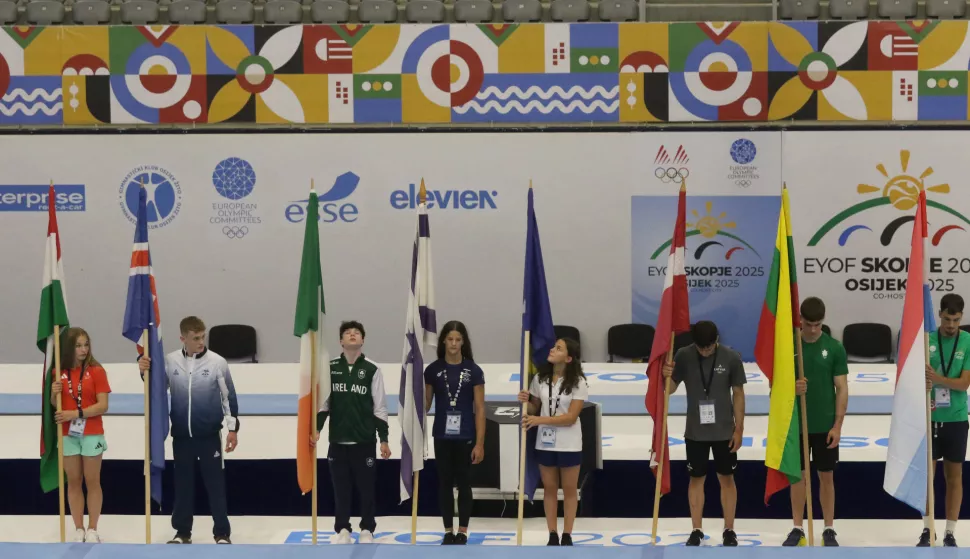 Osijek 20. 07. 2025, Dvorana Gradski vrt. Svečnao otvaranje EYOF-a.snimio GOJKO MIITĆ