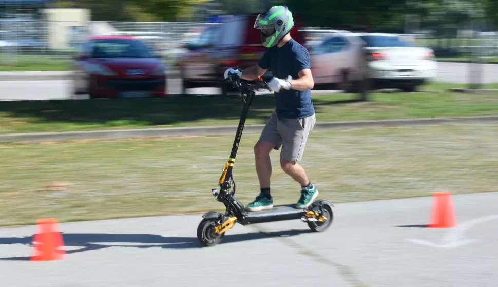 22.9.2024., Jarun, Zagreb - Zadnji dan konferencije Green Deal Mobility, prva velika romobilijada na ovim prostorima. Photo: Josip Mikacic/PIXSELL