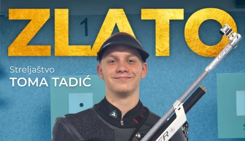 SKOPJE, 24. srpnja 2025. (Hina) - Hrvatska ima prvu zlatnu medalju na XVIII. ljetnom Europskom olimpijskom festivalu mladih (EYOF) u Skopju. Četvrtog natjecateljskog dana za nju se pobrinuo strijelac Toma Tadić, koji je ulogu favorita potvrdio najboljim učinkom i u prvom dijelu natjecanja u disciplini zračna puška 10 m.